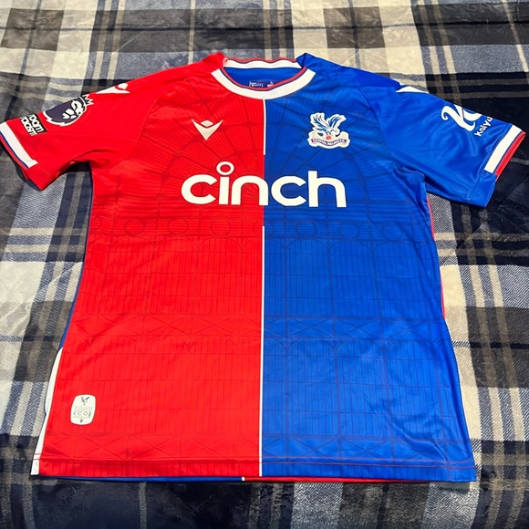 Macron Other - Crystal Palace #10 Eberechi Eze 2023-24 Macron Premier League Home Jersey